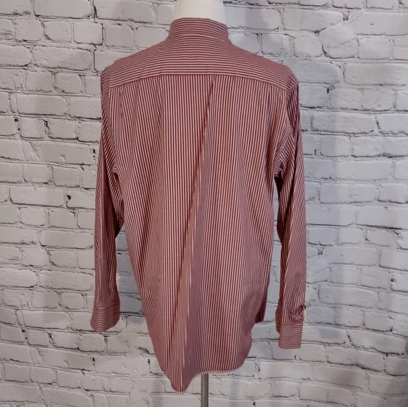 🔴5/$10 Banana Republic red stripe dress shirt XL - Picture 5 of 5